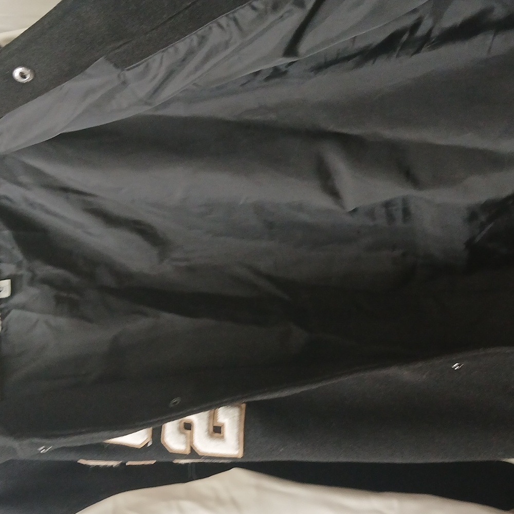 True Religion Black and White Varsity Jacket - Picture 3 of 3